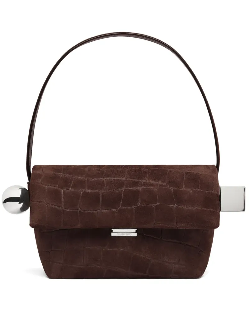 Jacquemus Le Rond Carre Schultertasche - Braun Braun