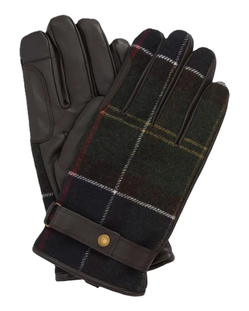 Barbour Handschuhe mit Karomuster - TN12 CLASSIC Tn12