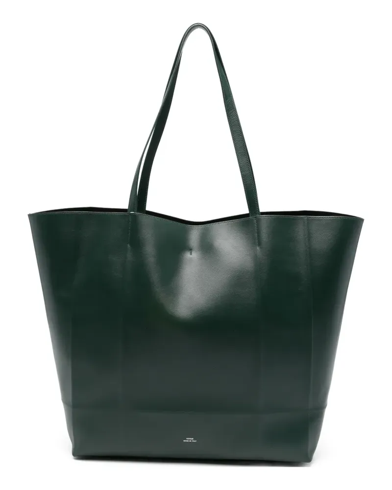 Totême roam leather tote - Grün Grün
