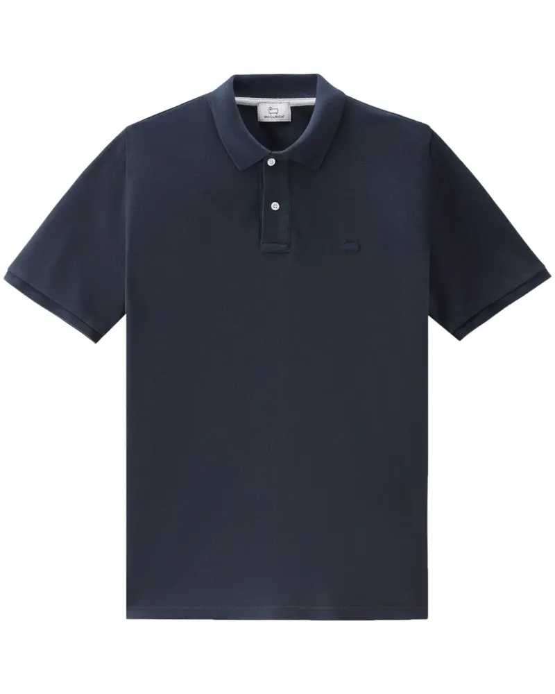 Woolrich Poloshirt mit Logo-Stickerei - Blau Blau