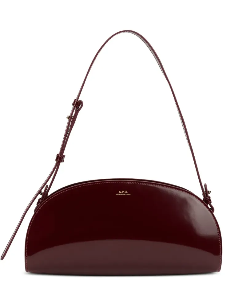 A.P.C. Demi-Lune Schultertasche - Rot Rot