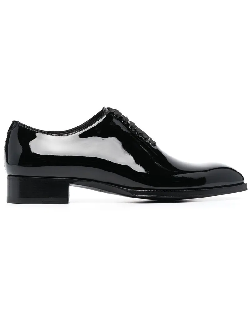 Tom Ford Oxford-Schuhe mit Lackoptik - Schwarz Schwarz