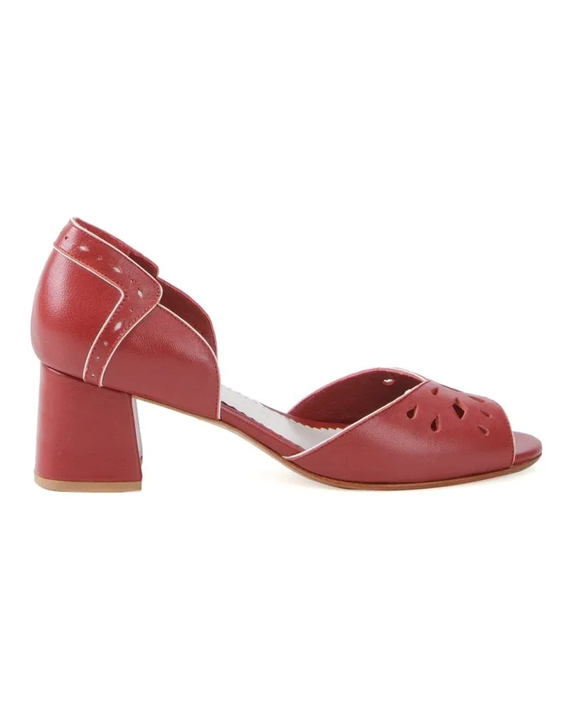Sarah Chofakian Pumps aus Leder - Rot Rot