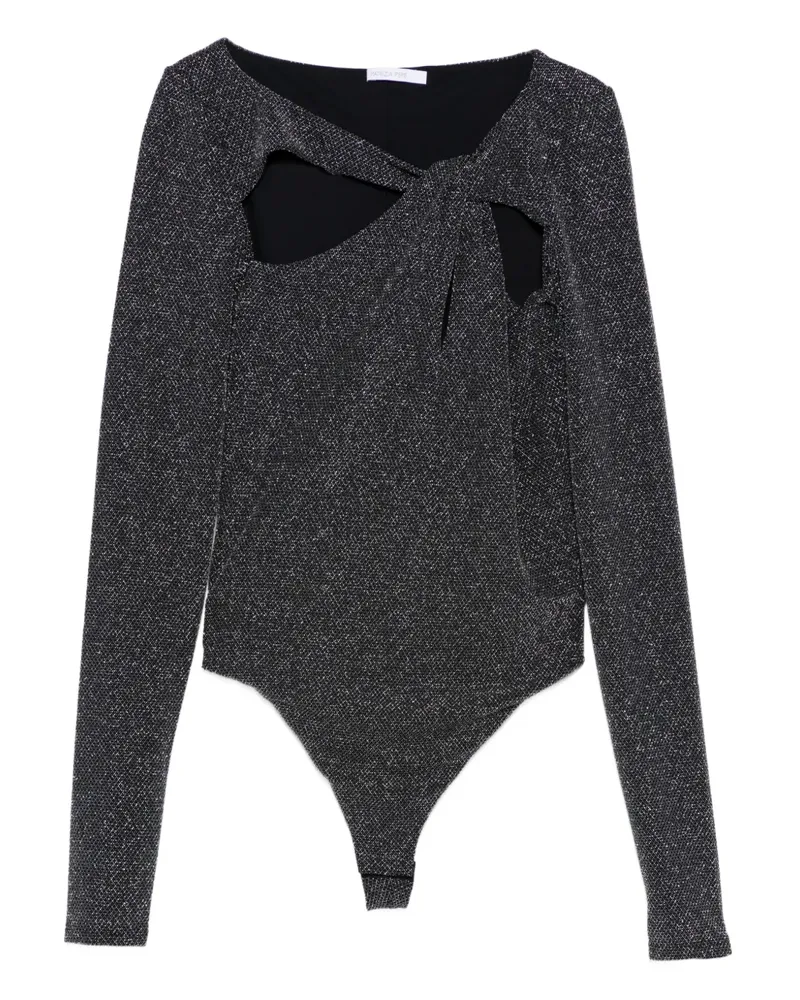 Patrizia Pepe Body mit Cut-Outs - Schwarz Schwarz