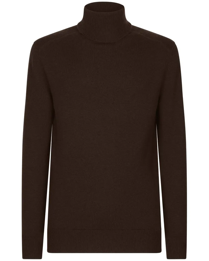 Dolce & Gabbana Kaschmirpullover mit Rollkragen - Braun Braun