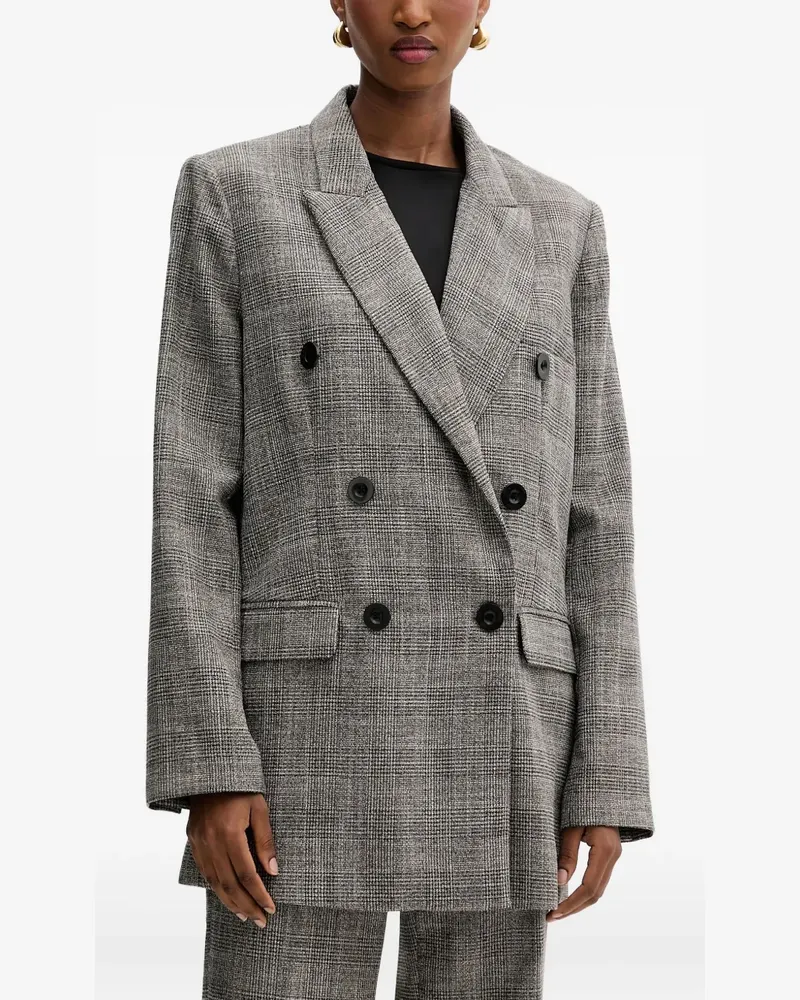 Silvian Heach double-breasted check blazer - Grau Grau