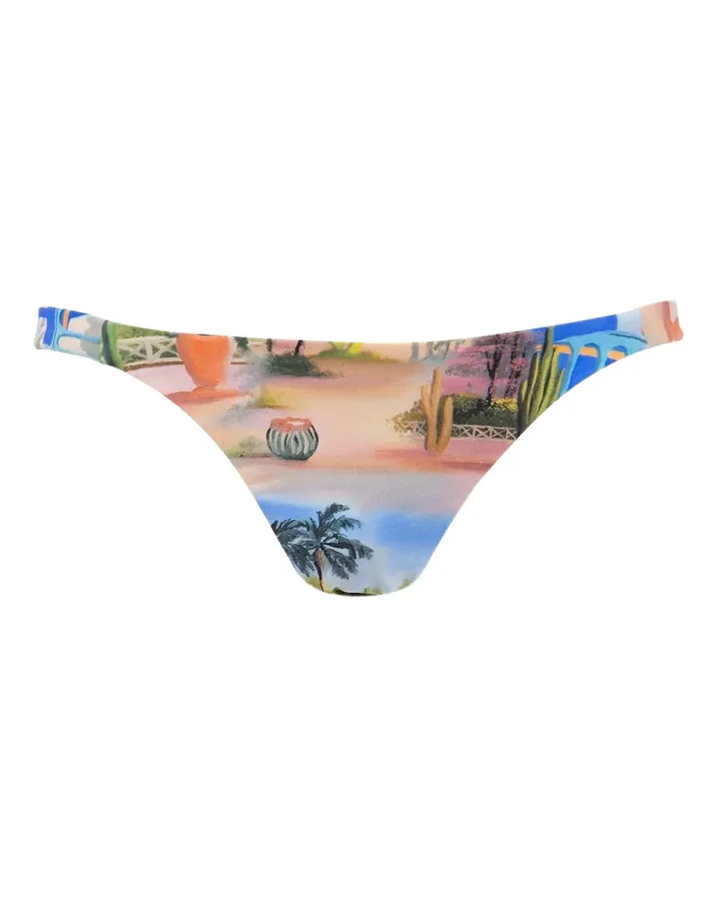 Les Benjamins printed bikini bottom - Nude Nude