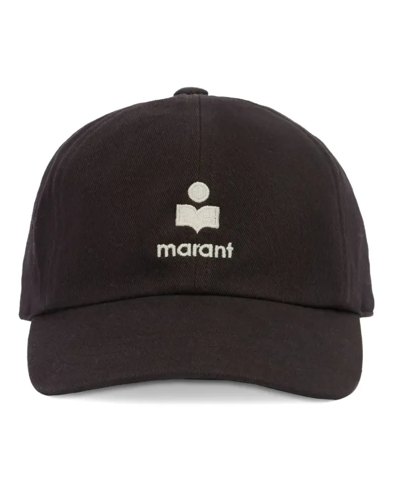 Isabel Marant Tomas Baseballkappe mit Stickerei - Schwarz Schwarz