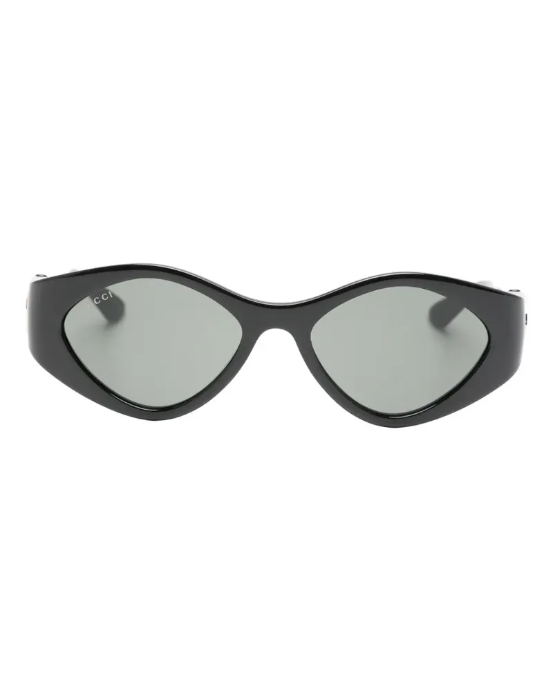 Gucci Interlocking G cat-eye sunglasses - Schwarz Schwarz