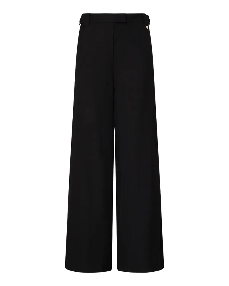 Liu Jo flamed viscose trousers - Schwarz Schwarz