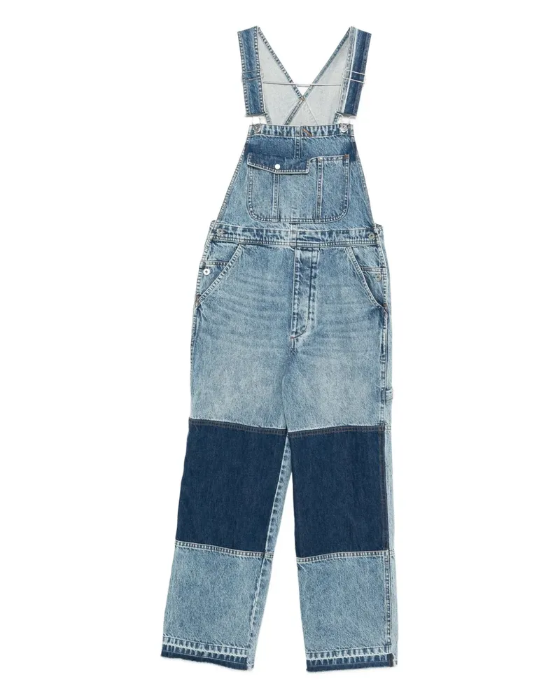 Co Jeans-Overall im Patchwork-Look - Blau Blau