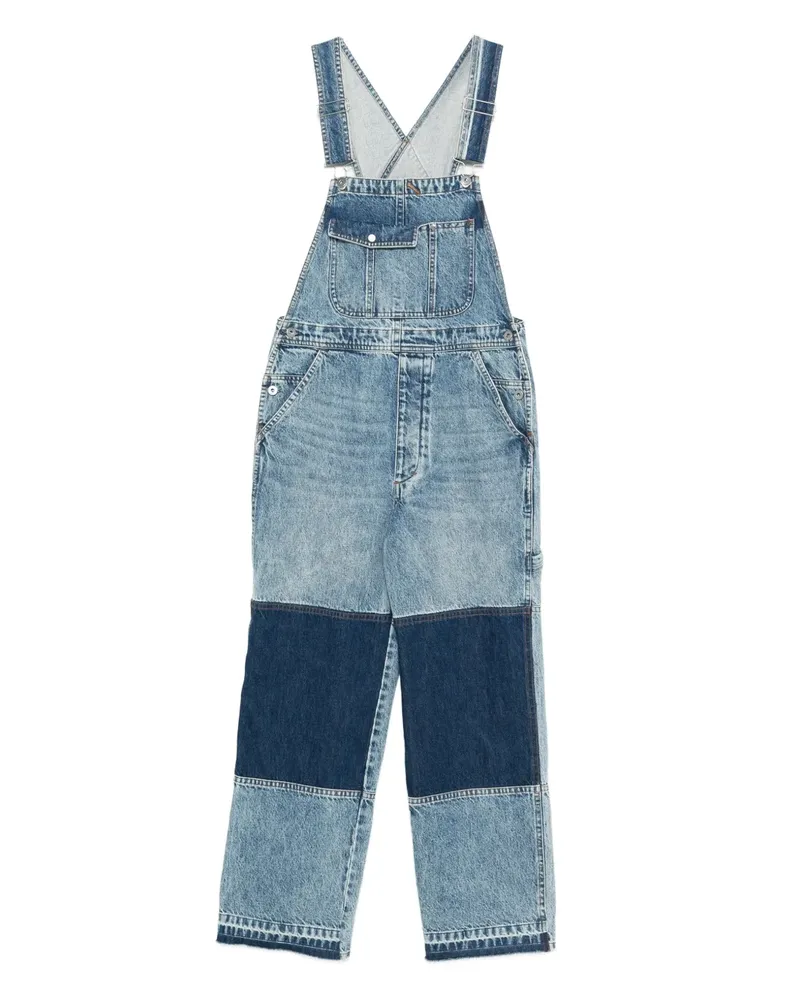 Co Jeans-Overall im Patchwork-Look - Blau Blau