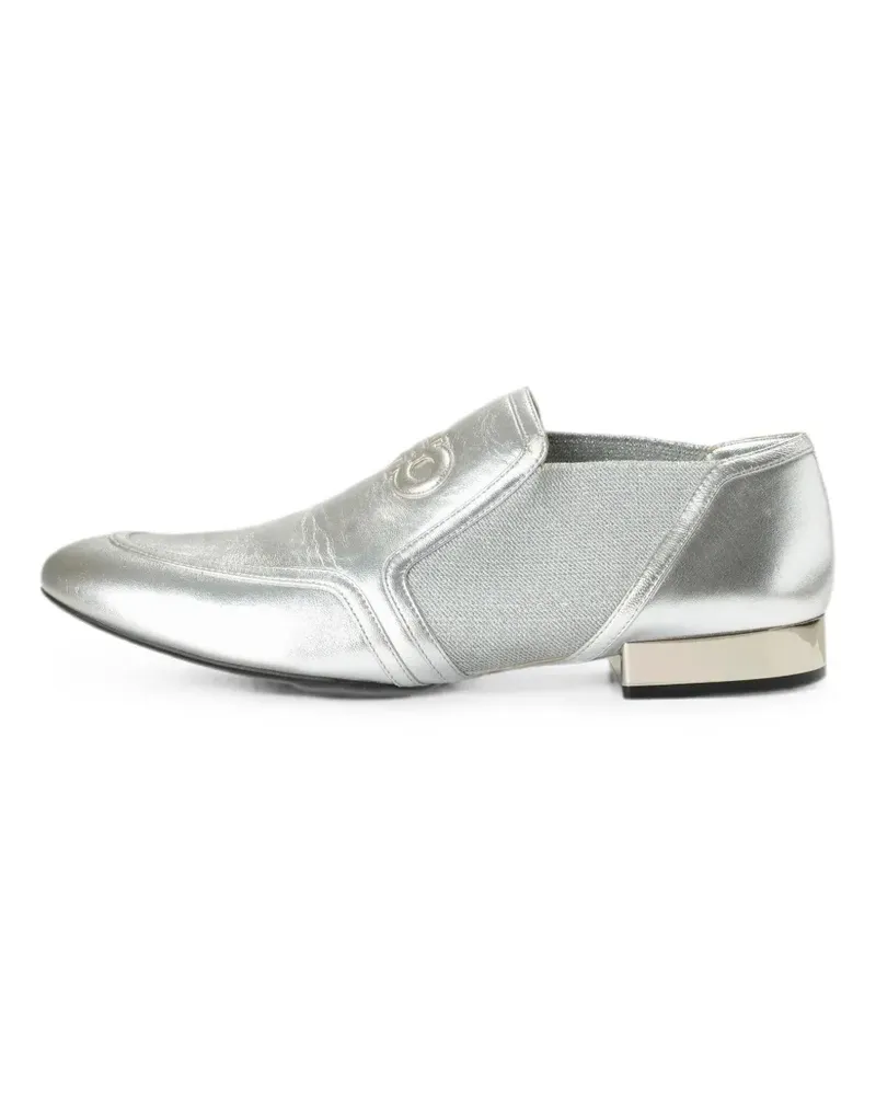 Ferragamo Jayda S Loafer mit Gancini-Prägung - Silber Silber