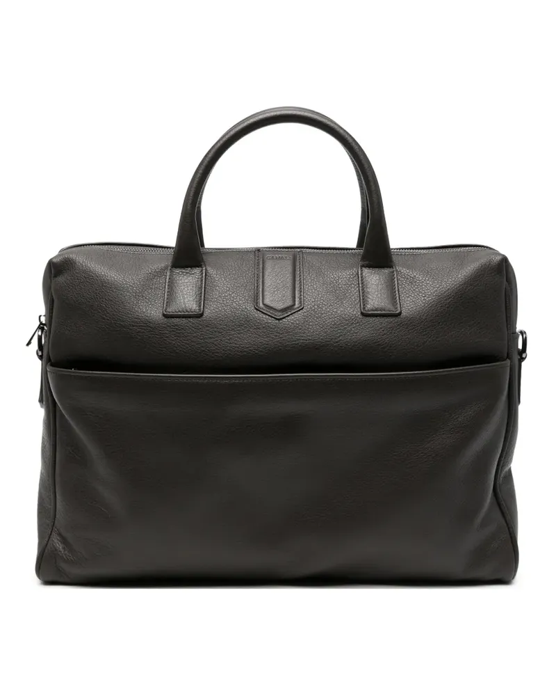 Canali Aktentasche aus Leder - Braun Braun