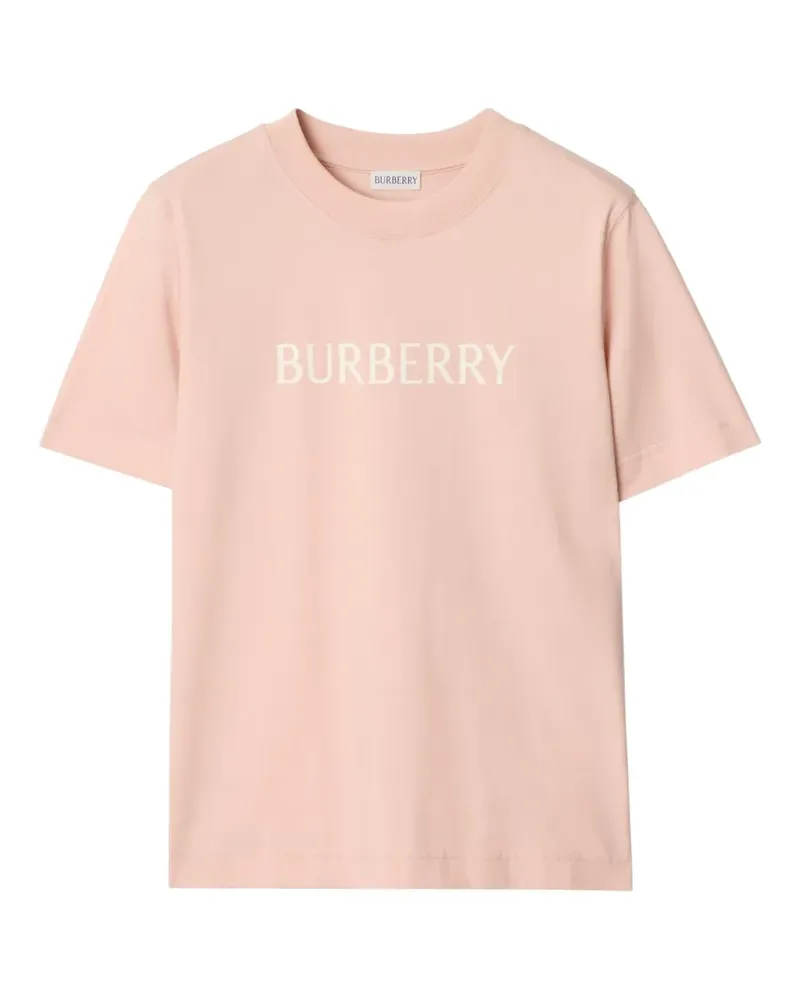 Burberry T-Shirt mit Logo-Print - Rosa Rosa
