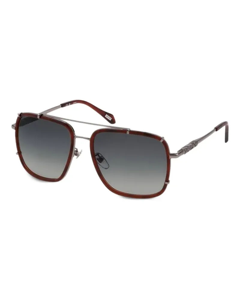 Just Cavalli square-frame double-bridge sunglasses - Braun Braun