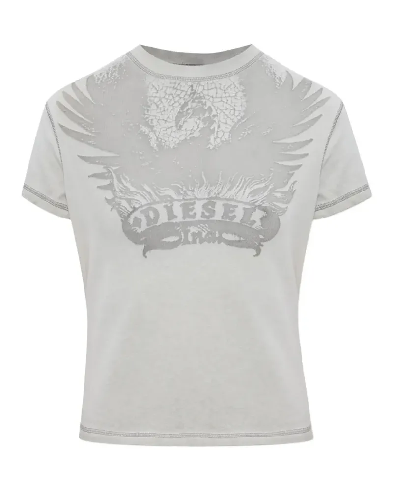 Diesel T-ILA-AA7 graphic-print T-shirt - Grau Grau