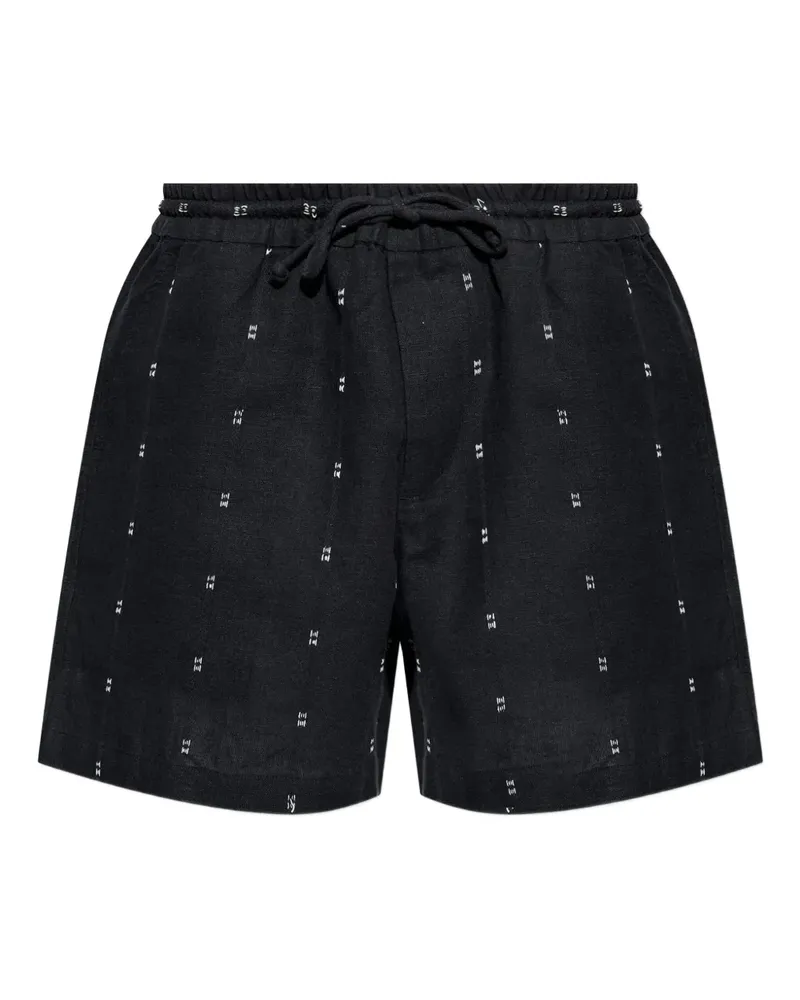 Rag & Bone Shorts mit Stickerei - Schwarz Schwarz