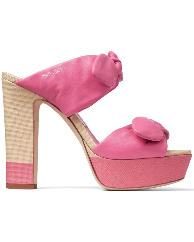 Jimmy Choo Rua Plateau-Mules 120mm - Rosa Rosa