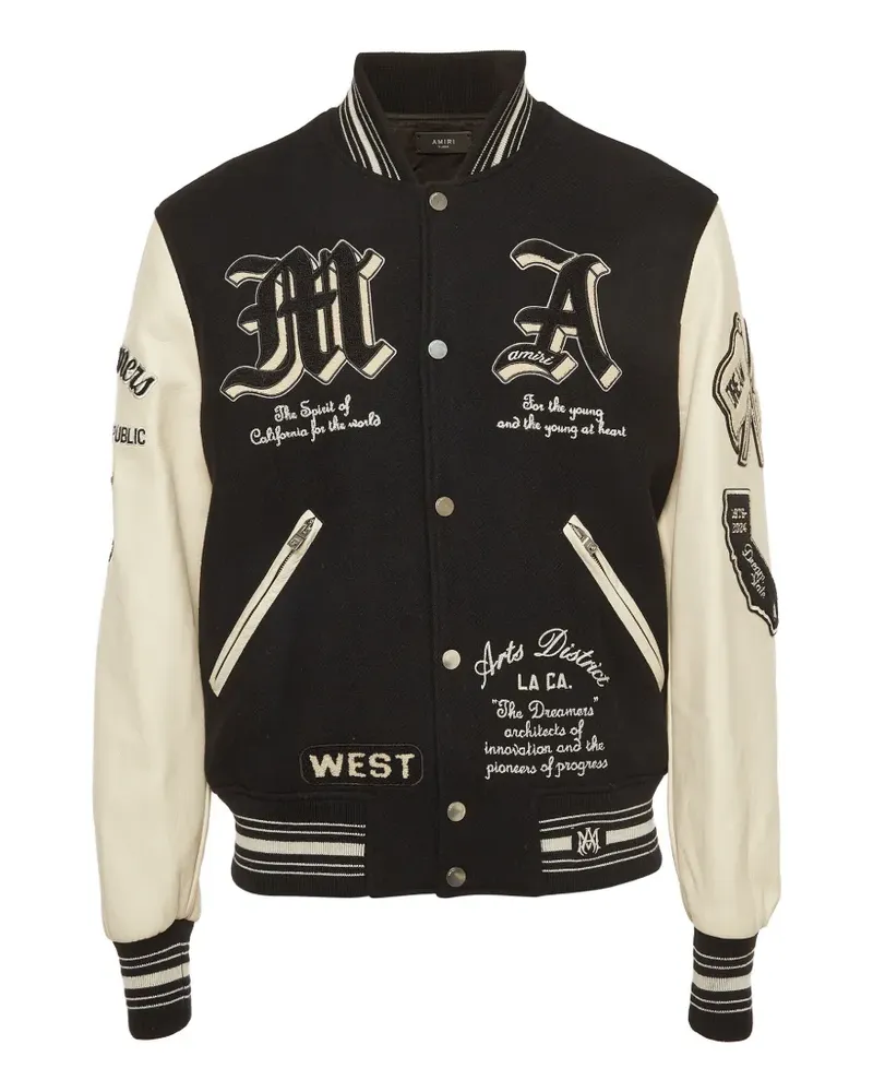 Amiri button-up bomber jacket - Schwarz Schwarz