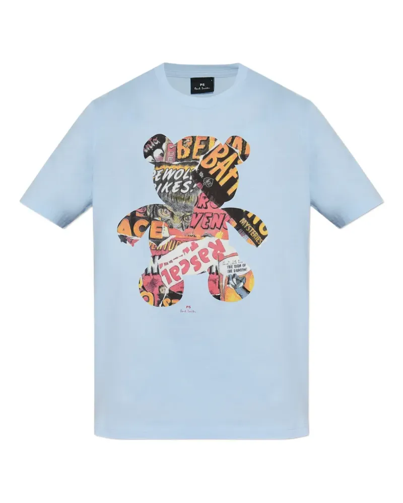 Paul Smith T-Shirt mit Teddy-Print - Blau Blau