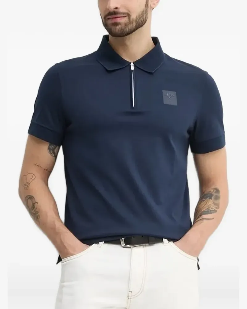 JOOP! Poloshirt mit Logo-Patch - Blau Blau