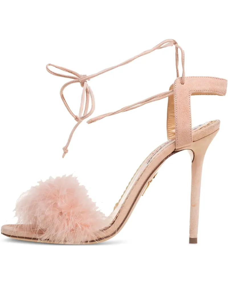 Charlotte Olympia Pre-owned Salsa Sandalen mit Federn 110mm - Rosa Rosa