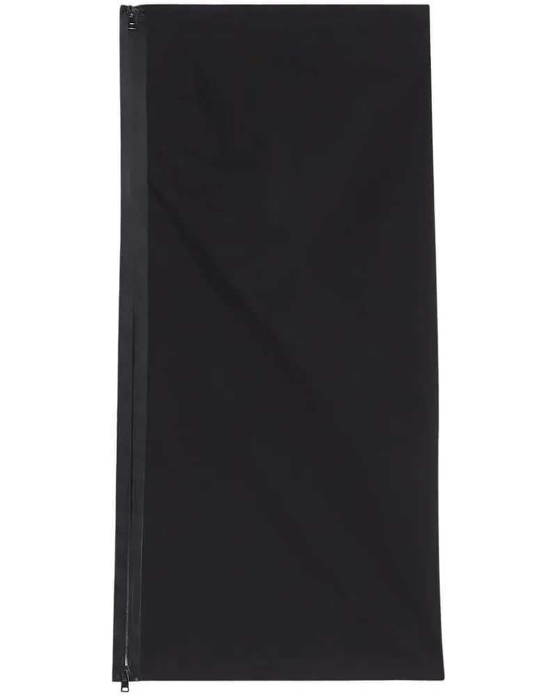 Lanvin Bleistiftrock aus Krepp - Schwarz Schwarz