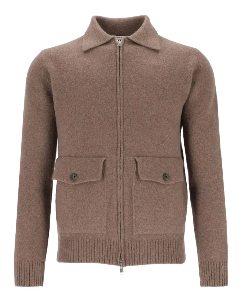 Al Duca D’Aosta 1902 Cardigan mit Reißverschluss - Braun Braun