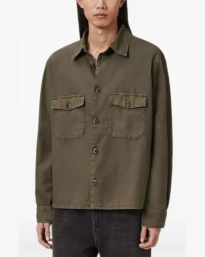AllSaints buttoned pocket shirt - Grün Grün