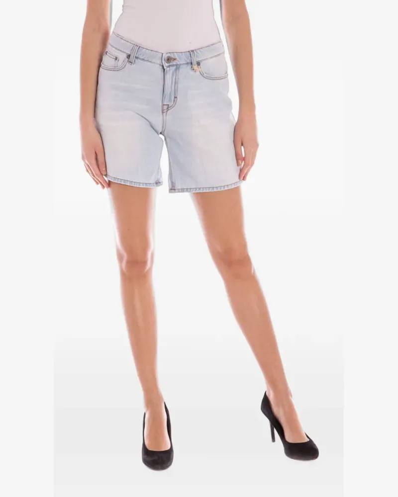 Gant Ausgeblichene Shorts im Five-Pocket-Design - Blau Blau