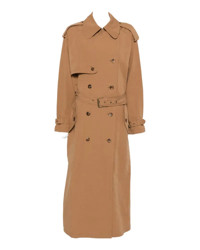 Isabel Marant double-breasted belted trench coat - Braun Braun