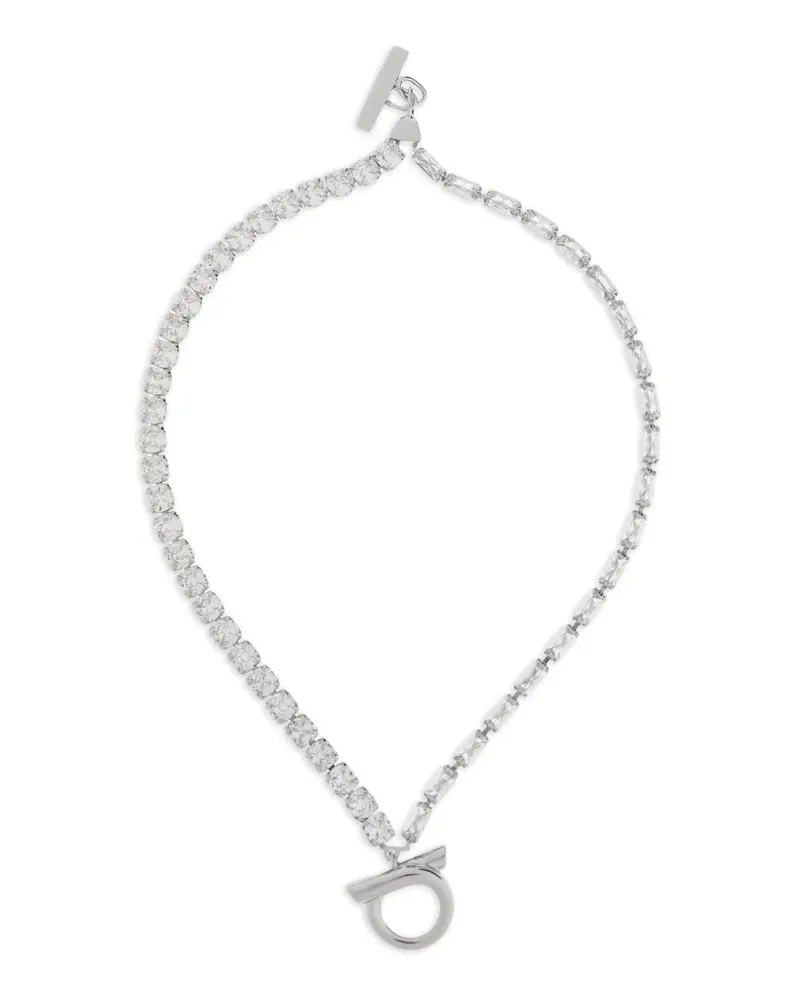 Ferragamo Gancini crystal-embellished bracelets - Silber Silber