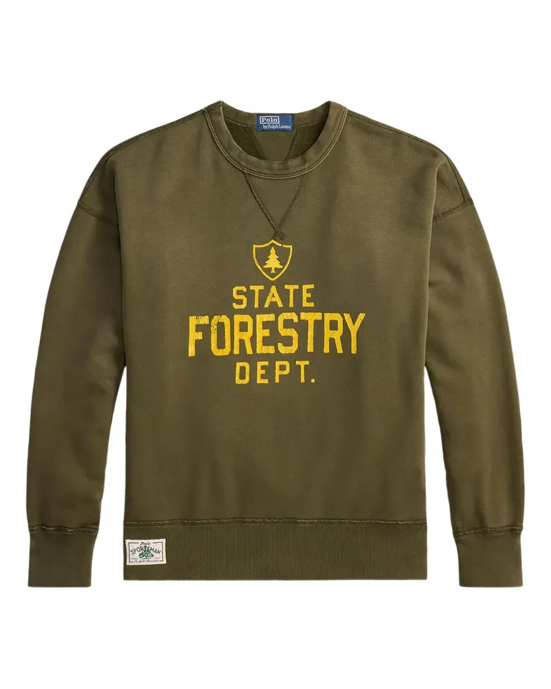 Ralph Lauren Fleece-Sweatshirt mit Logo-Stickerei - Grün Grün