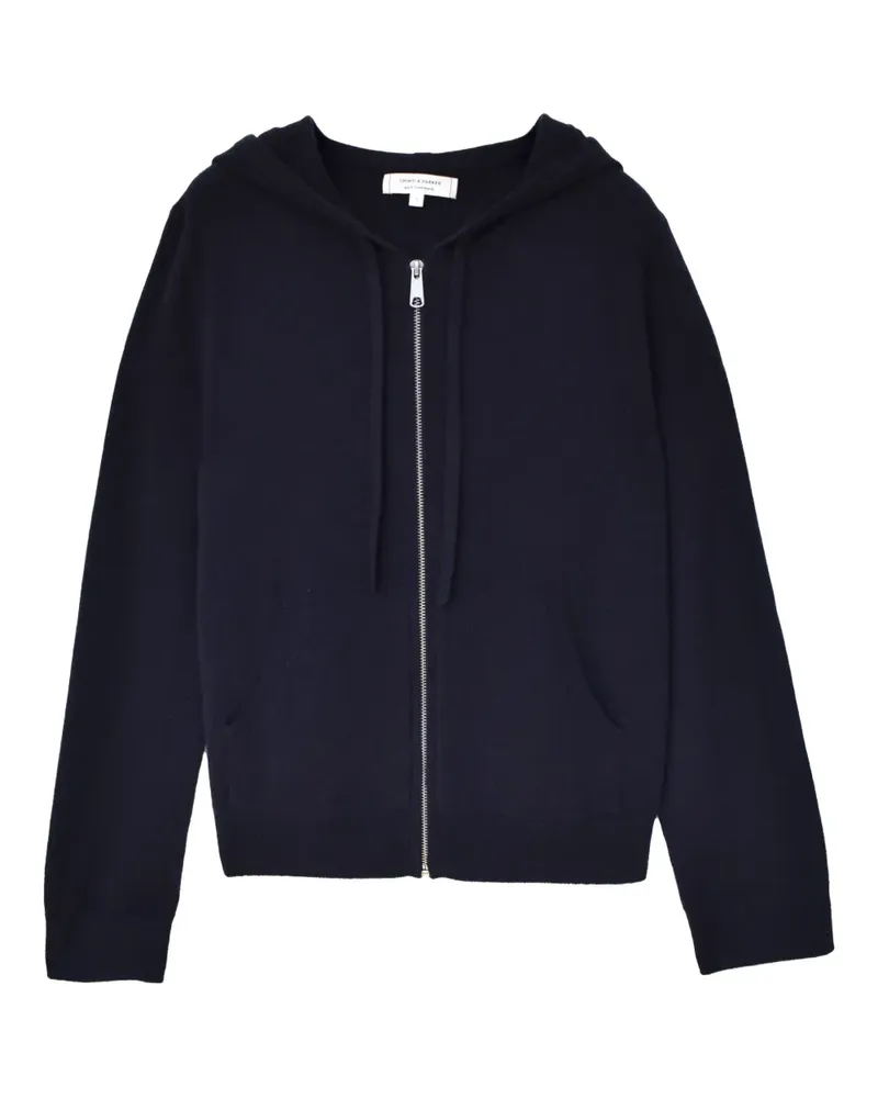 Chinti & Parker zip-up cashmere hoodie - Blau Blau