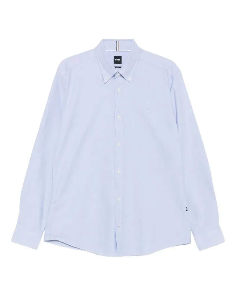 HUGO BOSS Hemd mit Logo-Stickerei - Blau Blau