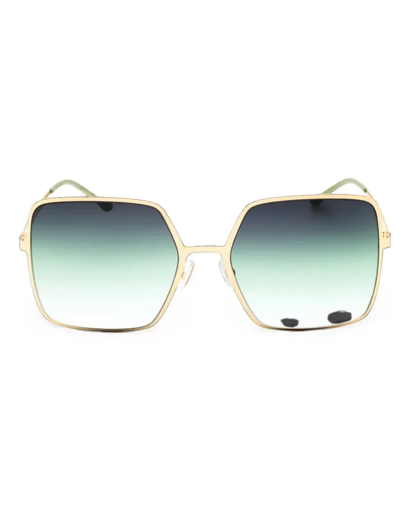 Isabel Marant oversized geometric-frame sunglasses - Gold Gold