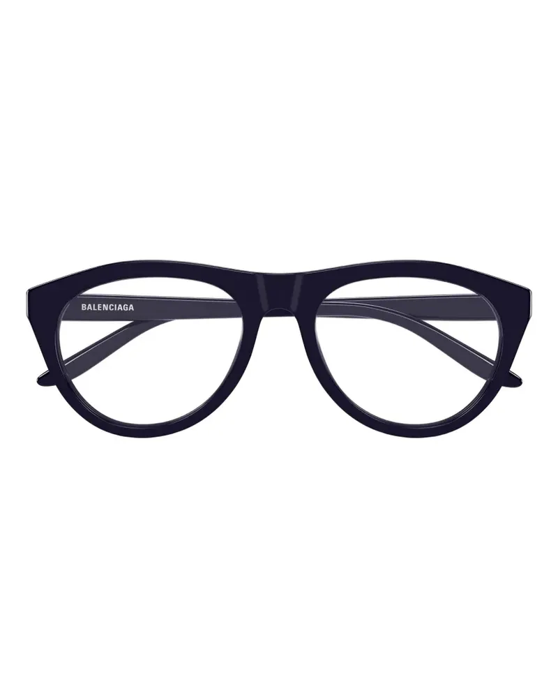 Balenciaga Brille mit rundem Gestell - Blau Blau
