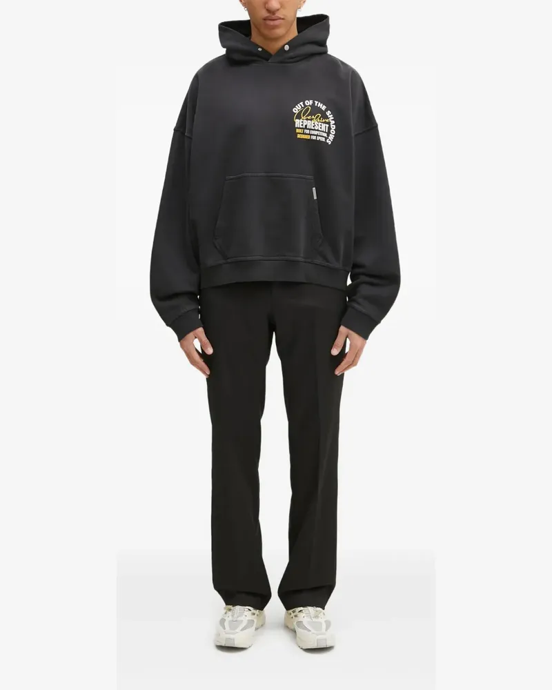 REPRESENT Out of the Shadows Hoodie - Schwarz Schwarz