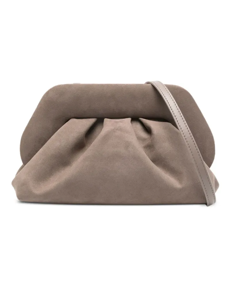 THEMOIRÈ Geraffte Tia Clutch - Braun Braun