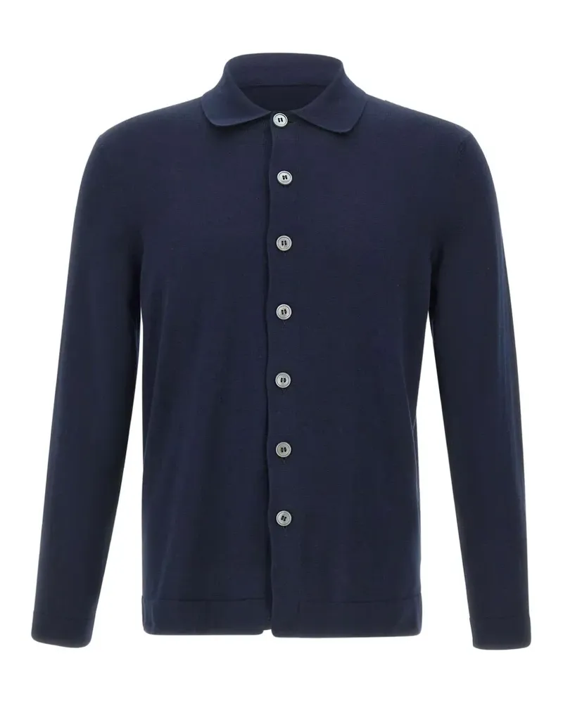 Gran Sasso buttoned knitted shirt - Blau Blau