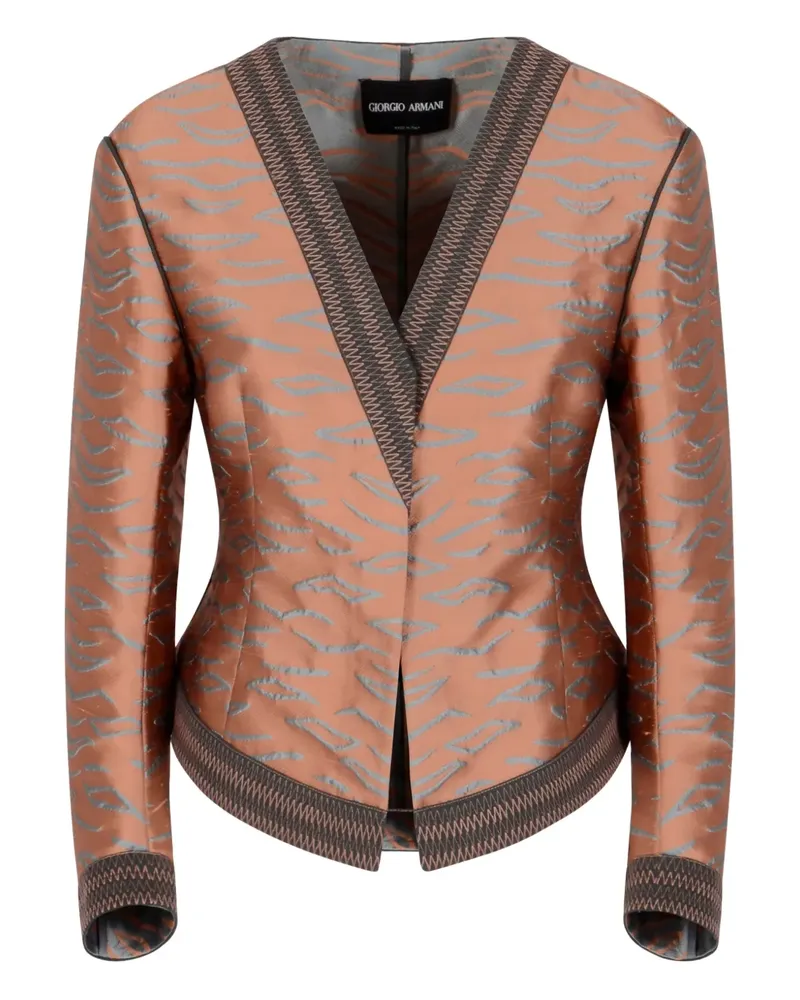 Giorgio Armani Jacke mit Tigermuster - Braun Braun