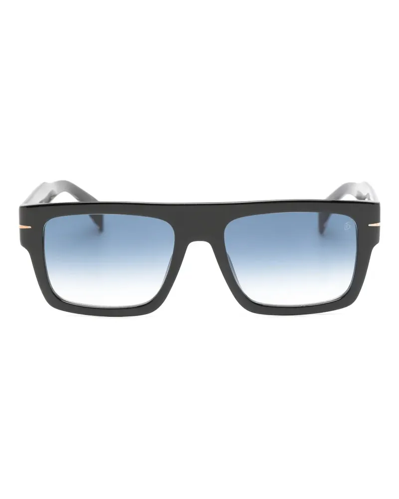 EYEWEAR by DAVID BECKHAM Sonnenbrille mit eckigem Gestell - Schwarz Schwarz