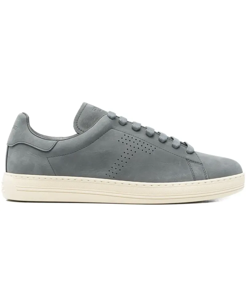 Tom Ford Perforierte Sneakers aus Wildleder - Blau Blau