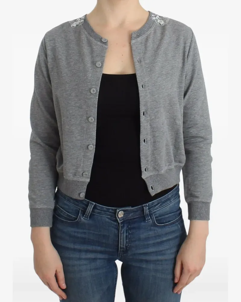 Ermanno Scervino Cardigan mit Spitze - Grau Grau