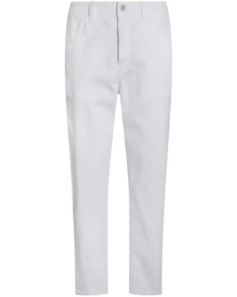 Brunello Cucinelli Jeans mit geradem Bein - Weiß Weiß
