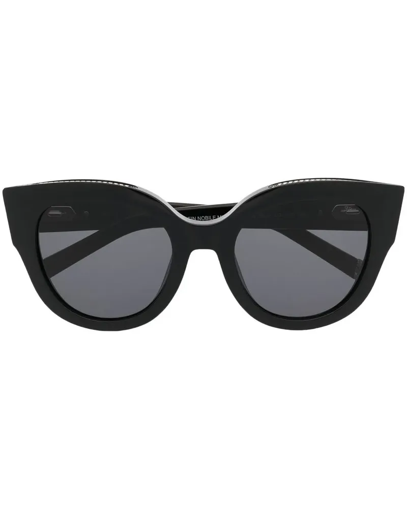 Philipp Plein Sonnenbrille mit Cat-Eye-Gestell - Schwarz Schwarz