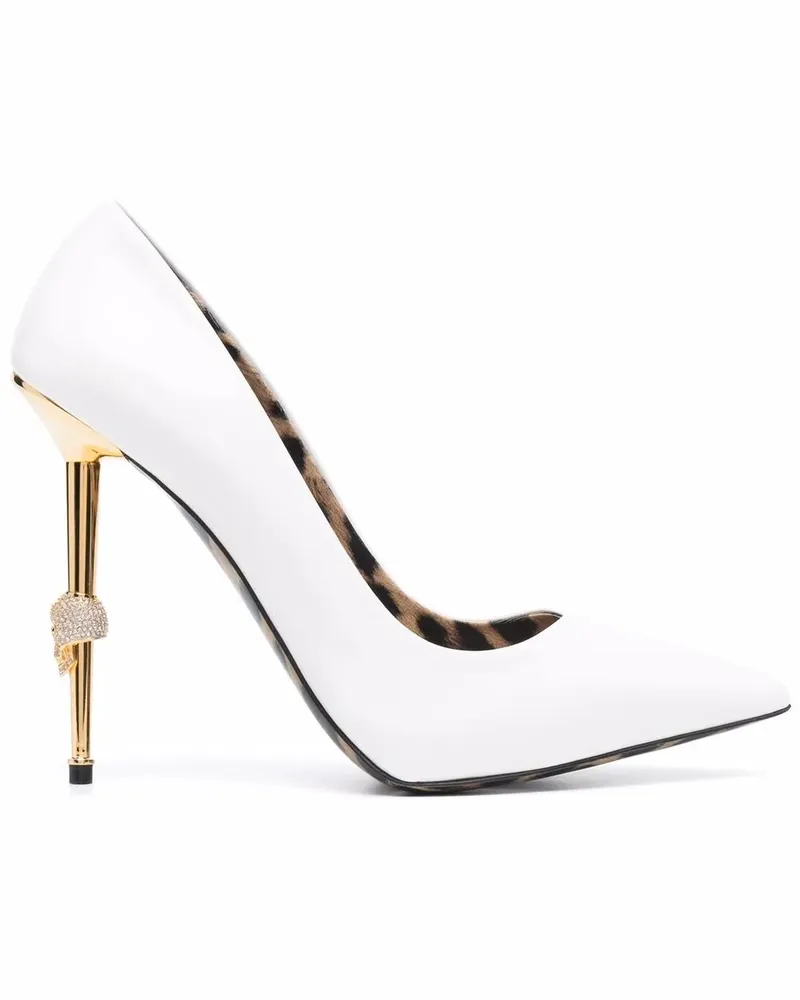 Philipp Plein Decollete Pumps 125mm - Weiß Weiß