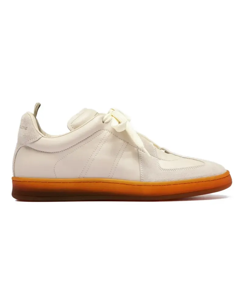 Officine Creative Italia MILITIA 102 panelled leather sneakers - Nude Nude