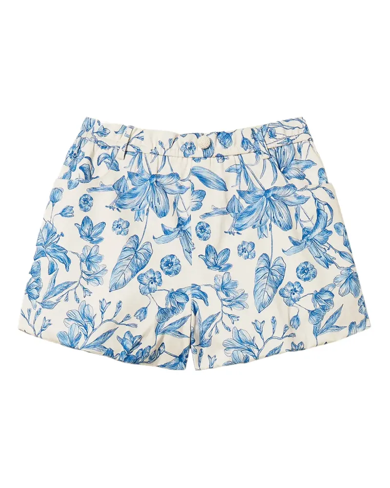 Twin-Set floral-print shorts - Weiß Weiß